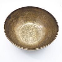 Klangschale Tibet Nr.43 von oben Grere Darstellung hier klicken