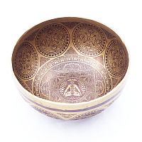 Klangschale Tibet Nr.44 von oben Größere Darstellung hier klicken